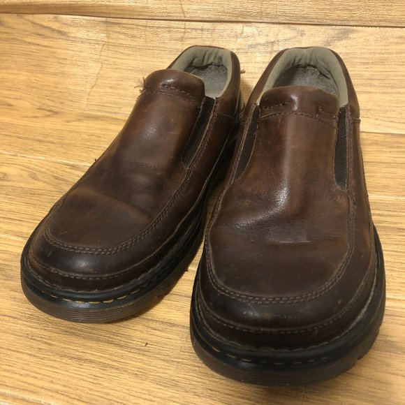 Dr Martens\' men brown leather loafers, size 9 main image 4
